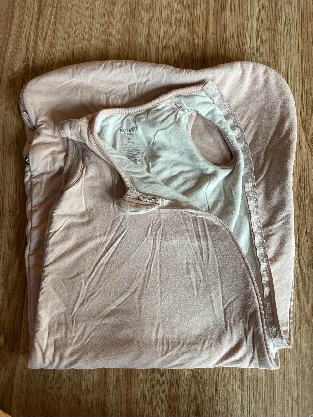 Kyte BABY Pale Pink Bamboo Sleep Sack Swaddle Blanket